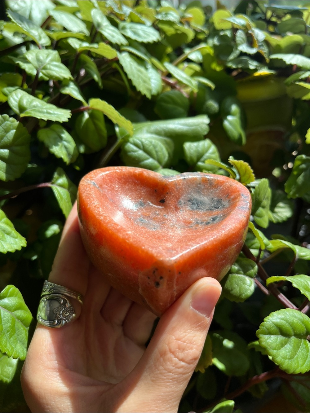 Tourmilinated Sunstone Heart Bowl 3/$15 - Picture 3 of 3